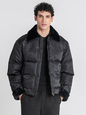 Black GG Puffer Jacket