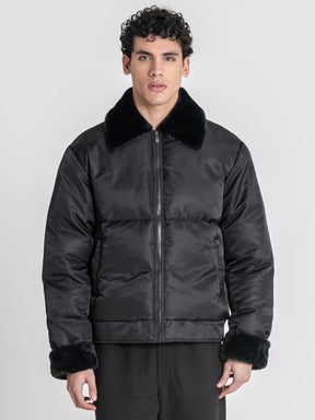 Black GG Puffer Jacket