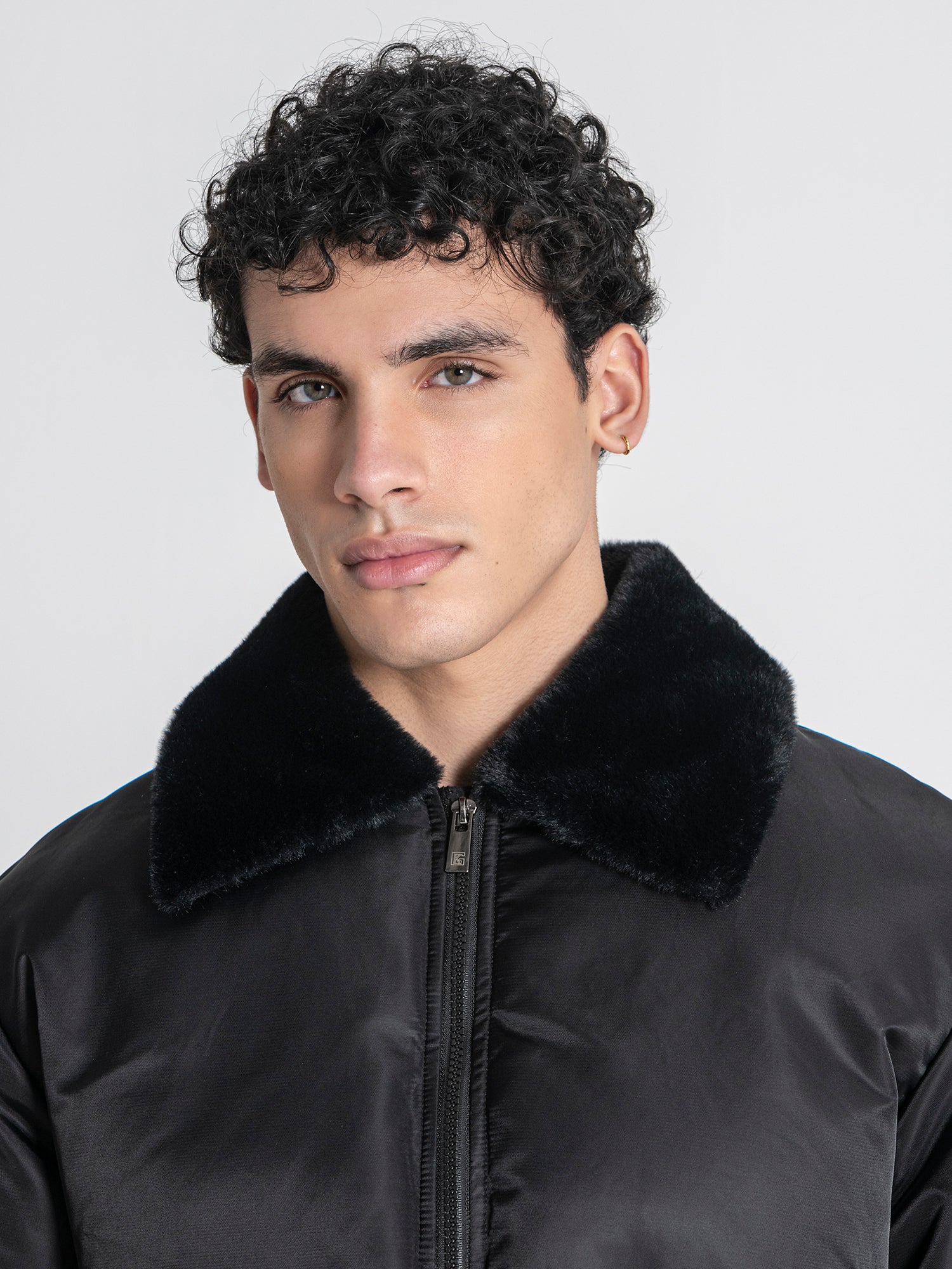 Black GG Puffer Jacket