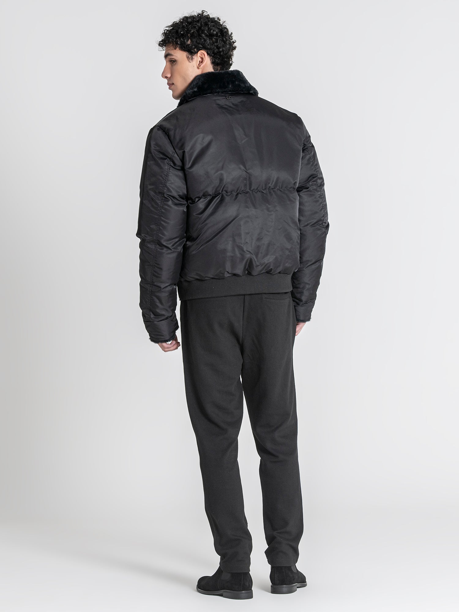Black GG Puffer Jacket