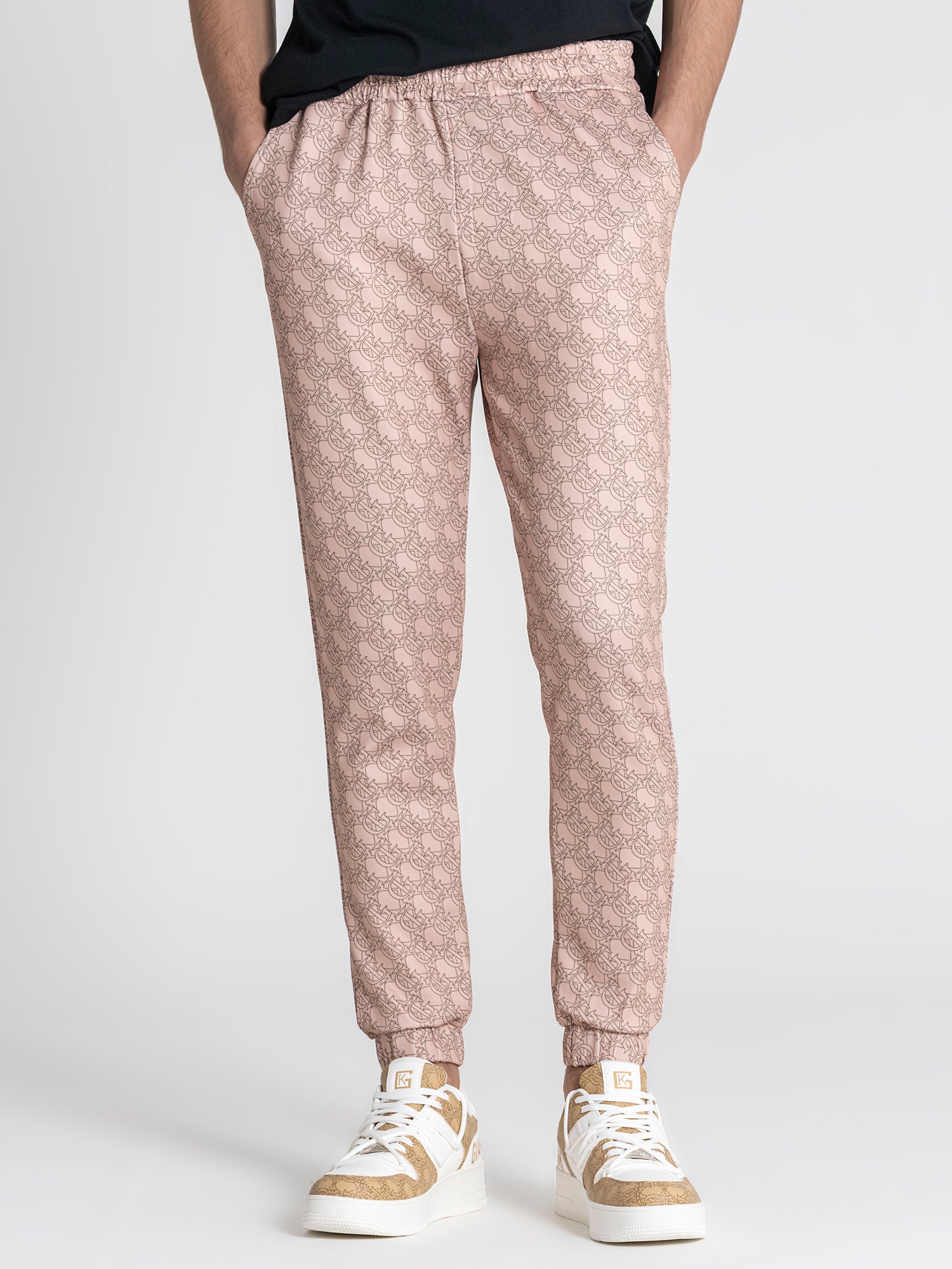Beige GK Tape Joggers