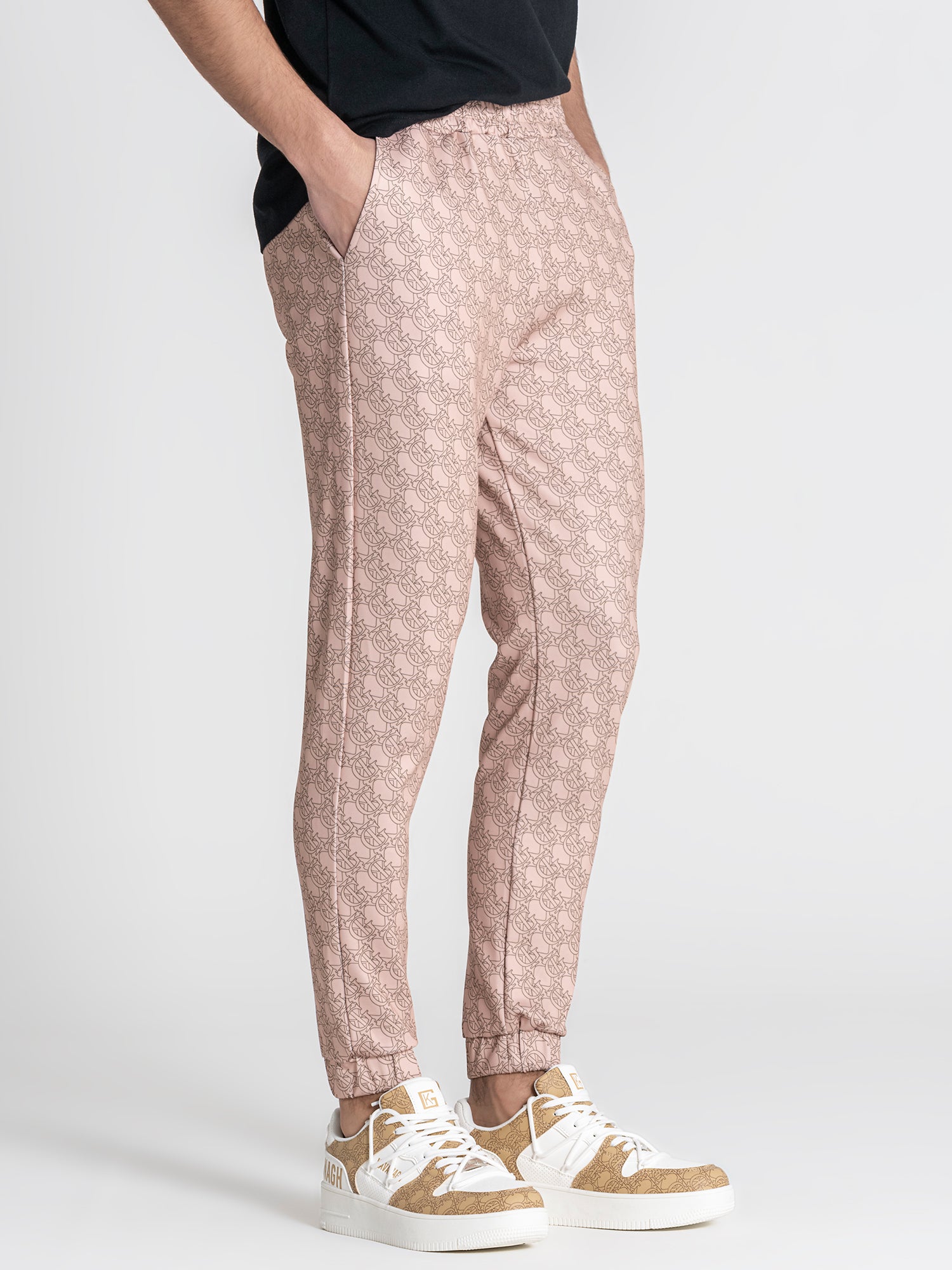 Beige GK Tape Joggers
