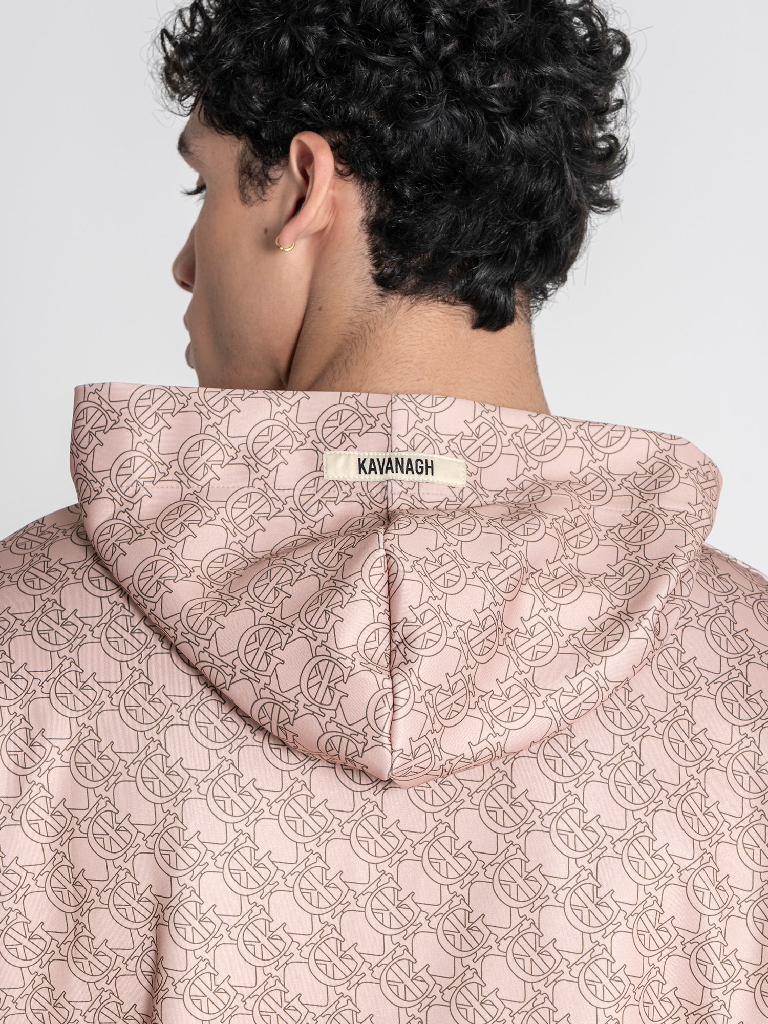 Beige GK Tape Hoodie Jacket