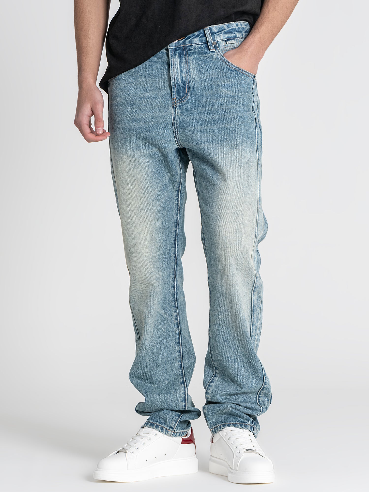 Medium Blue Tape Jeans