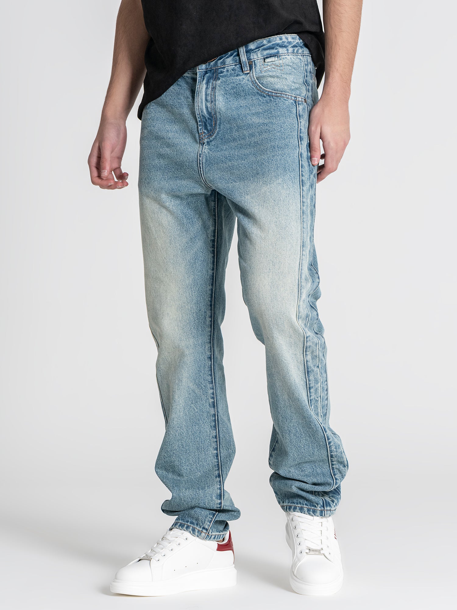 Medium Blue Tape Jeans