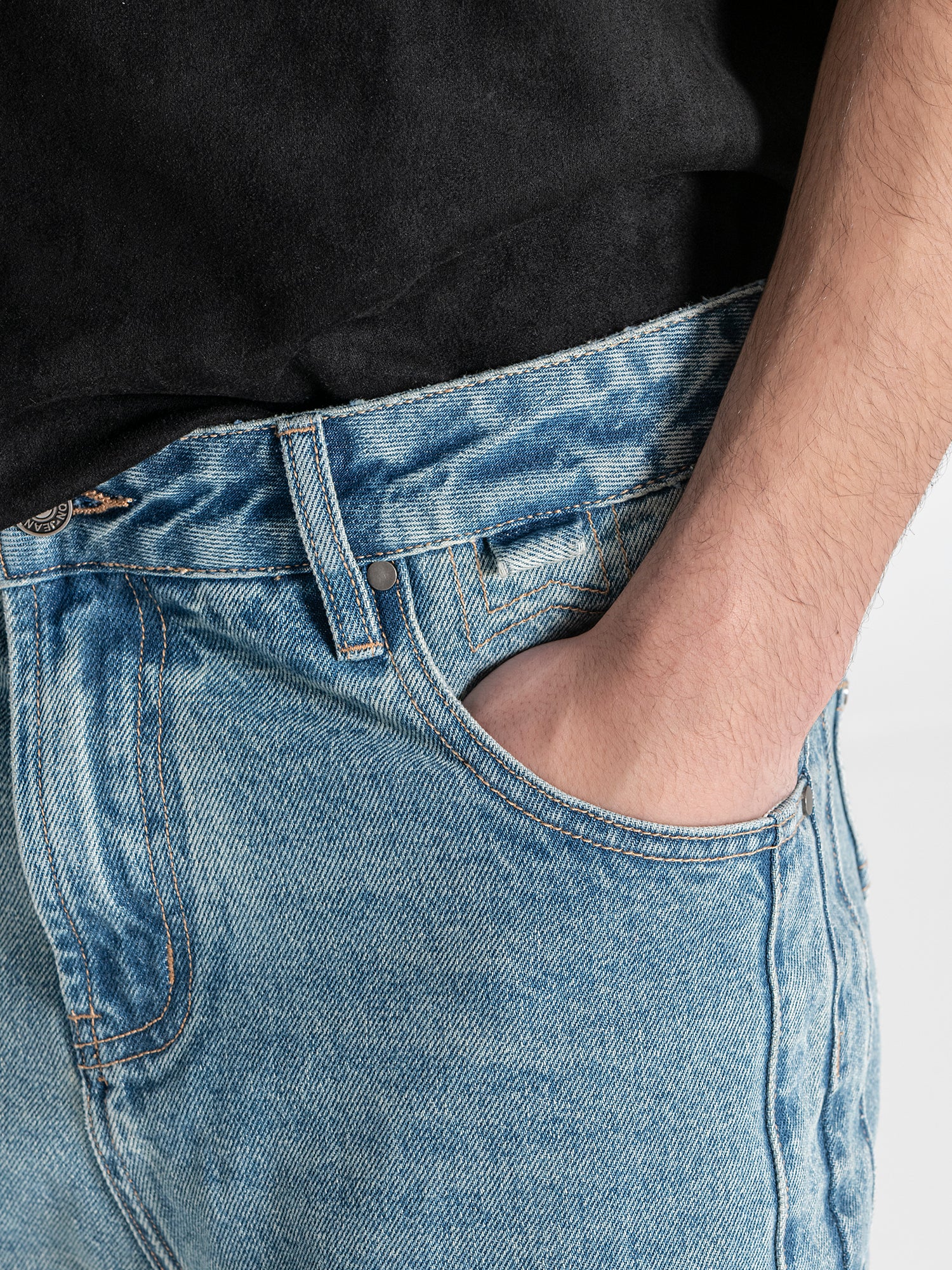 Medium Blue Tape Jeans