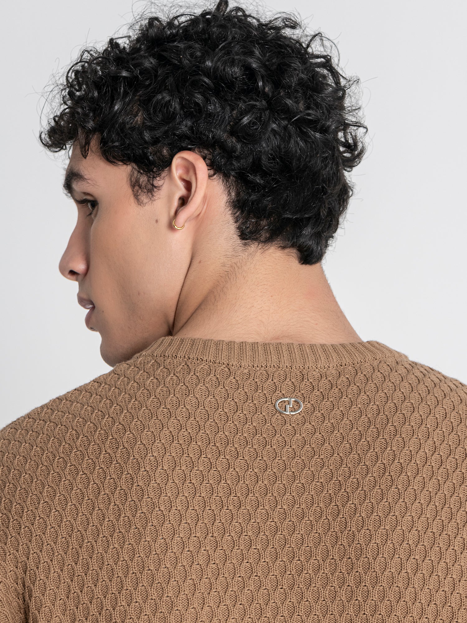 Taupe Hexa Knit Sweater
