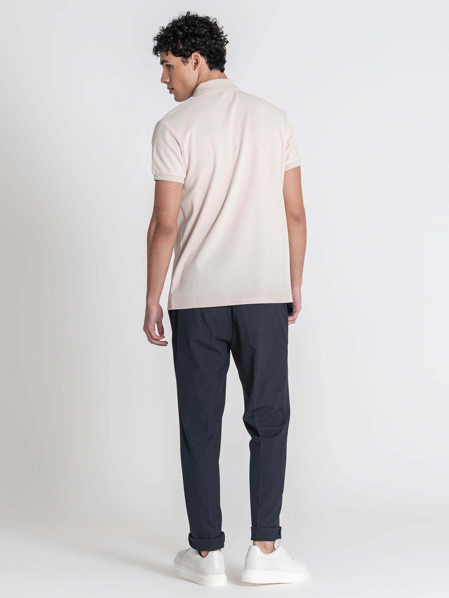 Beige Signature Polo