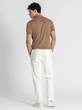 Taupe Linear Knit Shirt