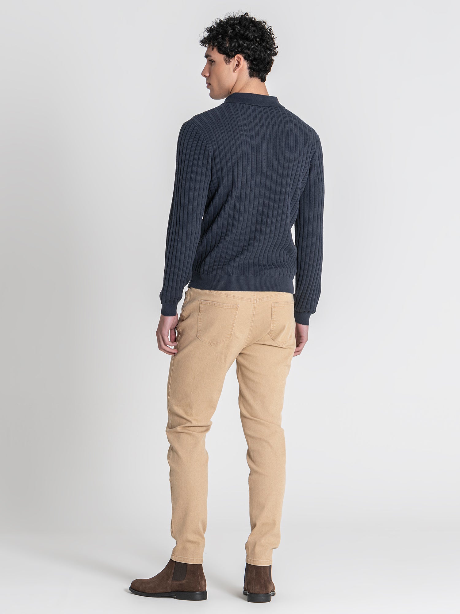 Blue Essential Knit Polo