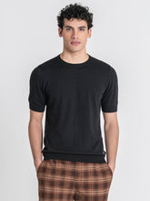 Black Soft Knit Tee