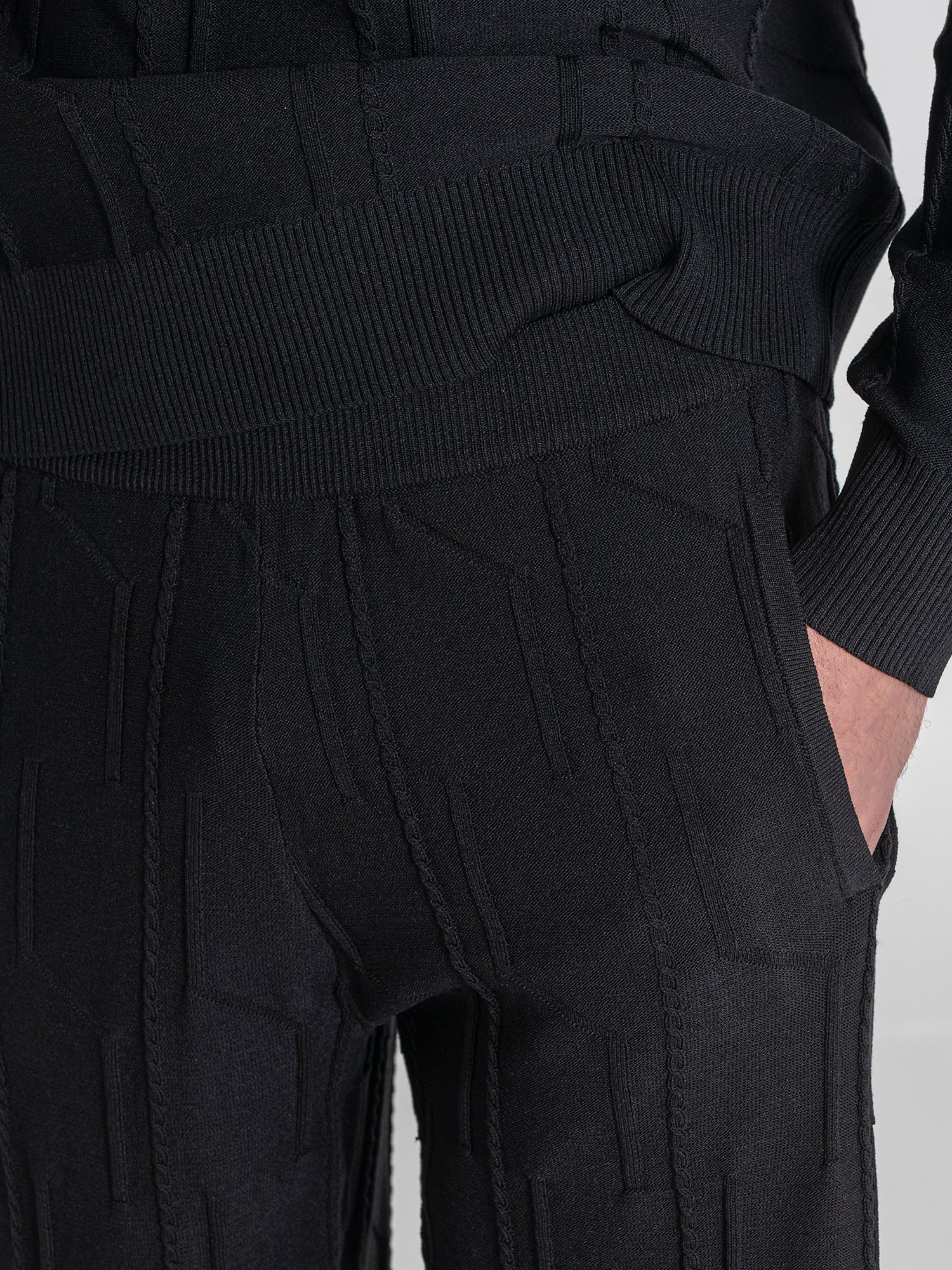 Black G Knit Pants
