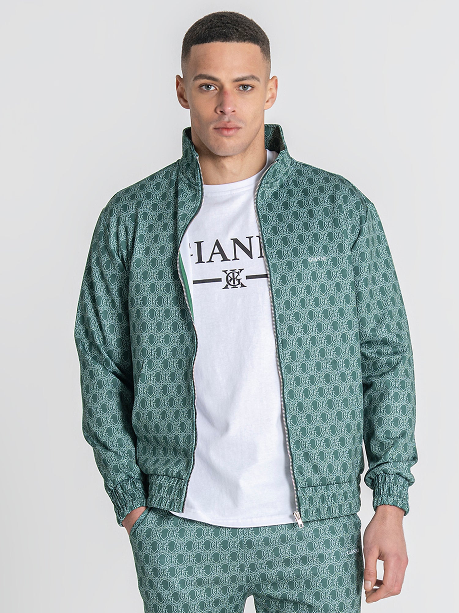Green Insignia Zip Jacket