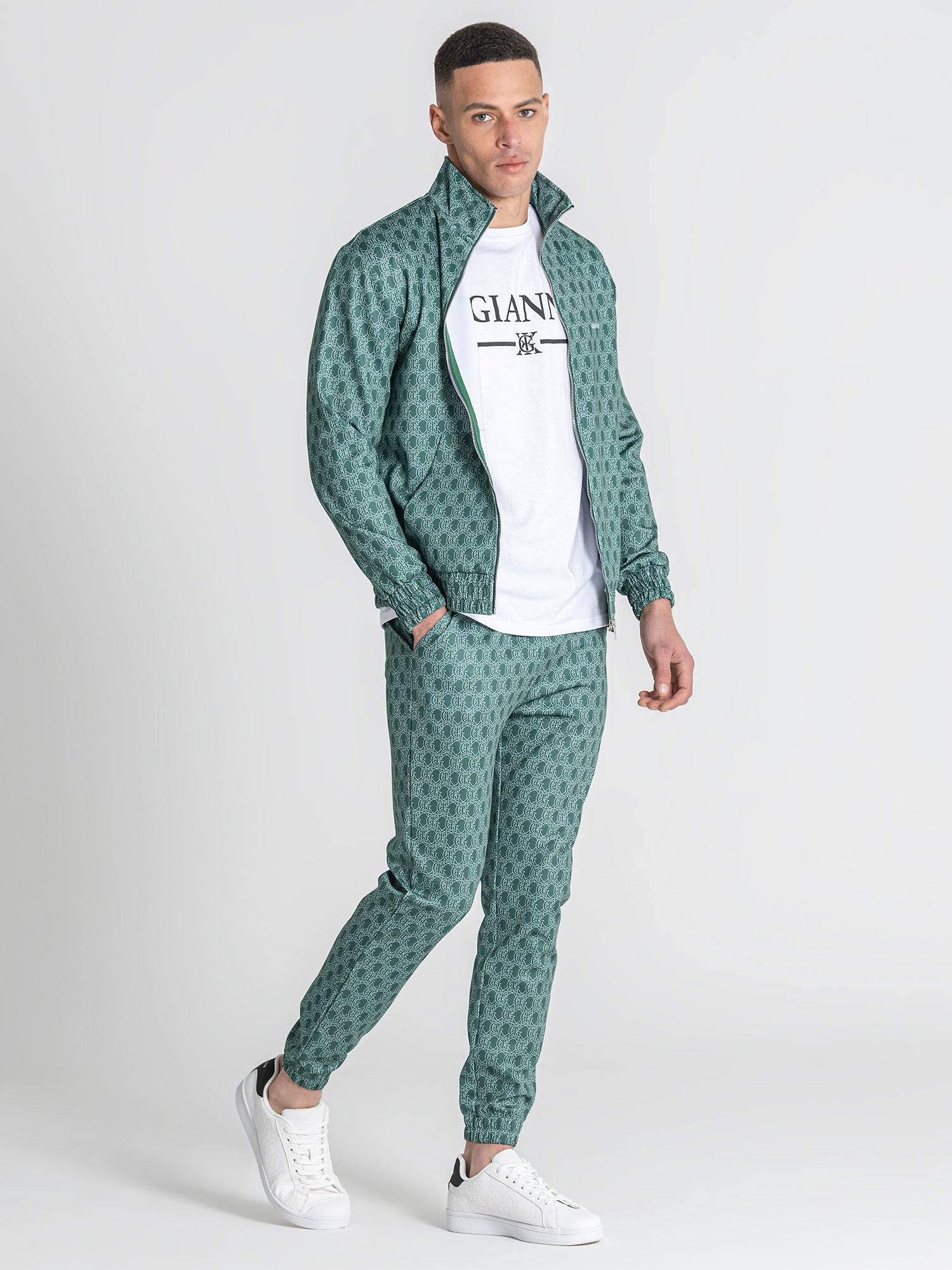 Green Insignia Zip Jacket