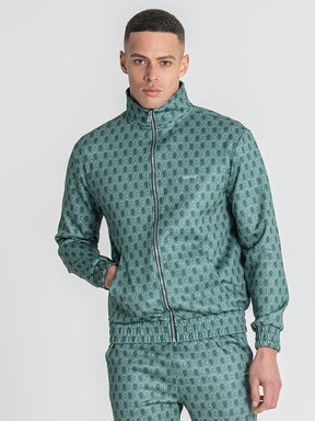 Green Insignia Zip Jacket