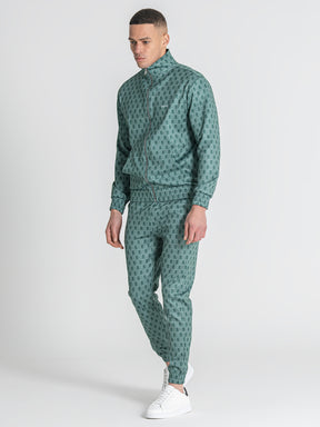 Green Insignia Zip Jacket