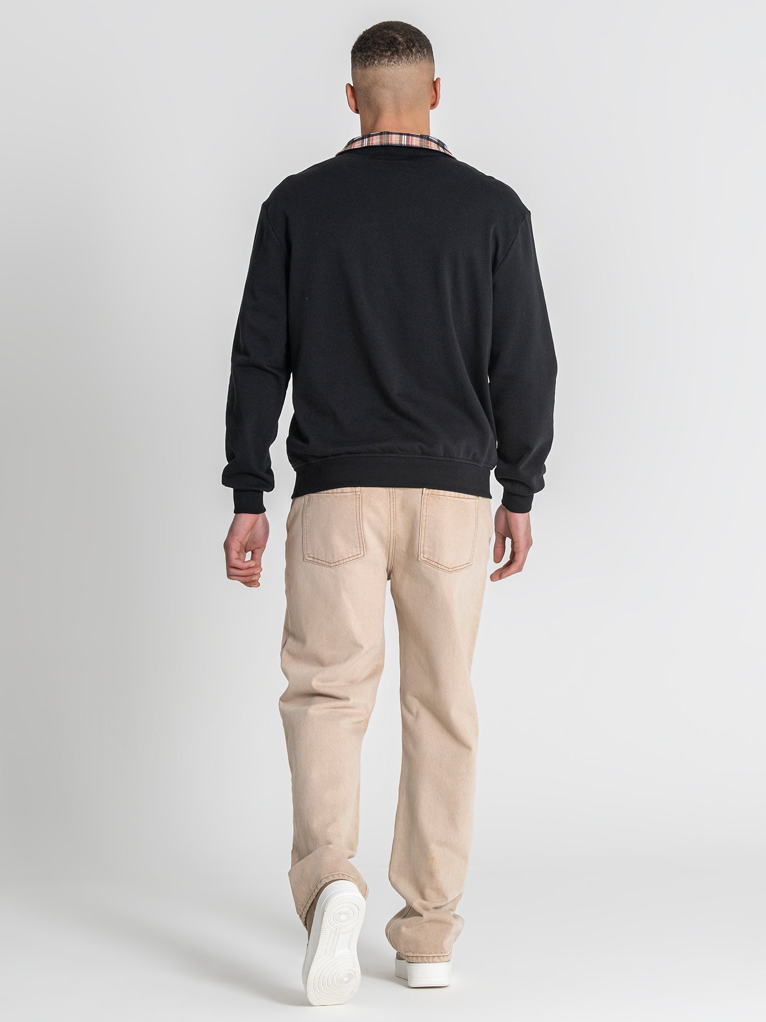 Black British Zip Sweat