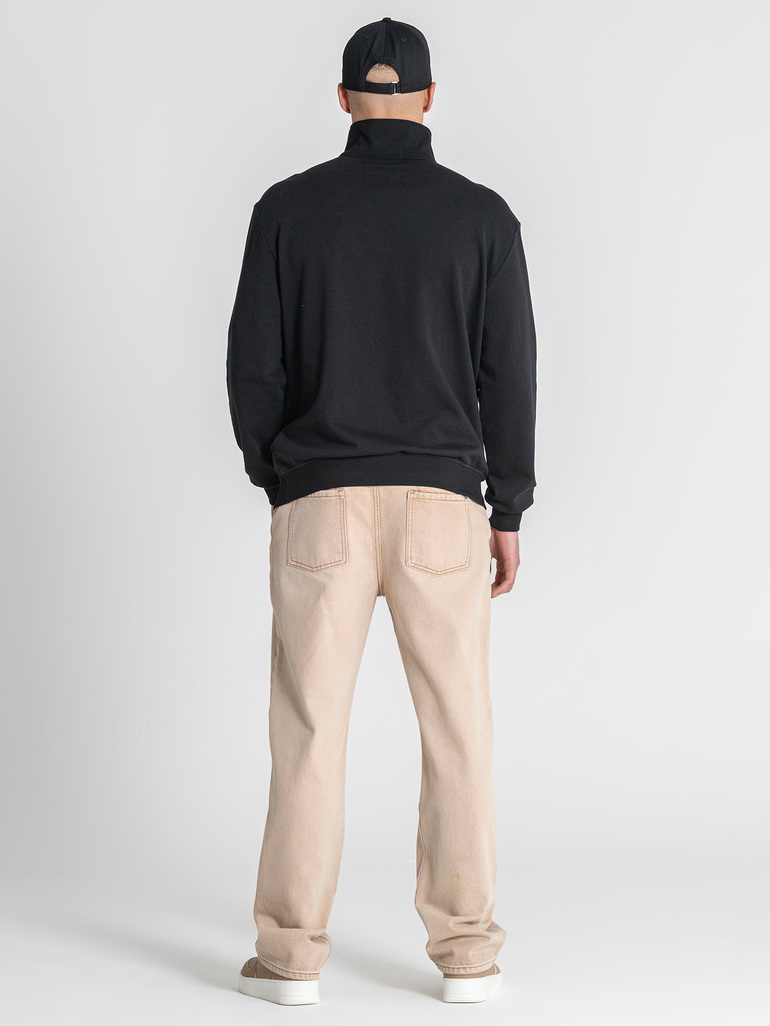 Black British Zip Sweat