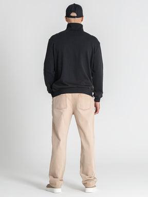 Black British Zip Sweat