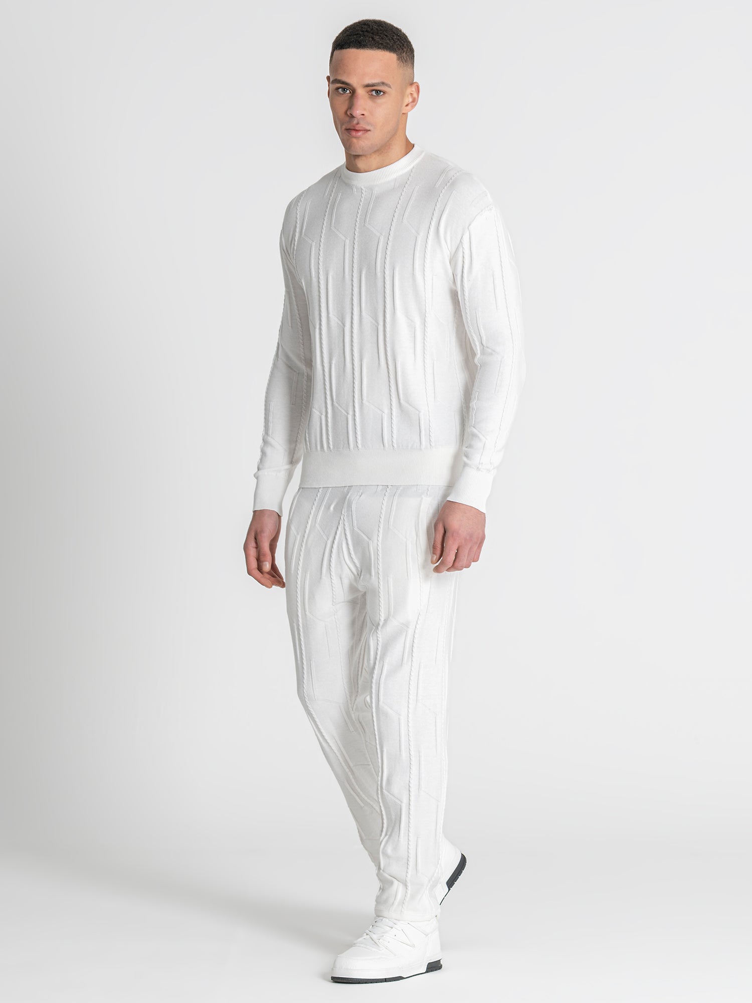 White G Knit Sweater