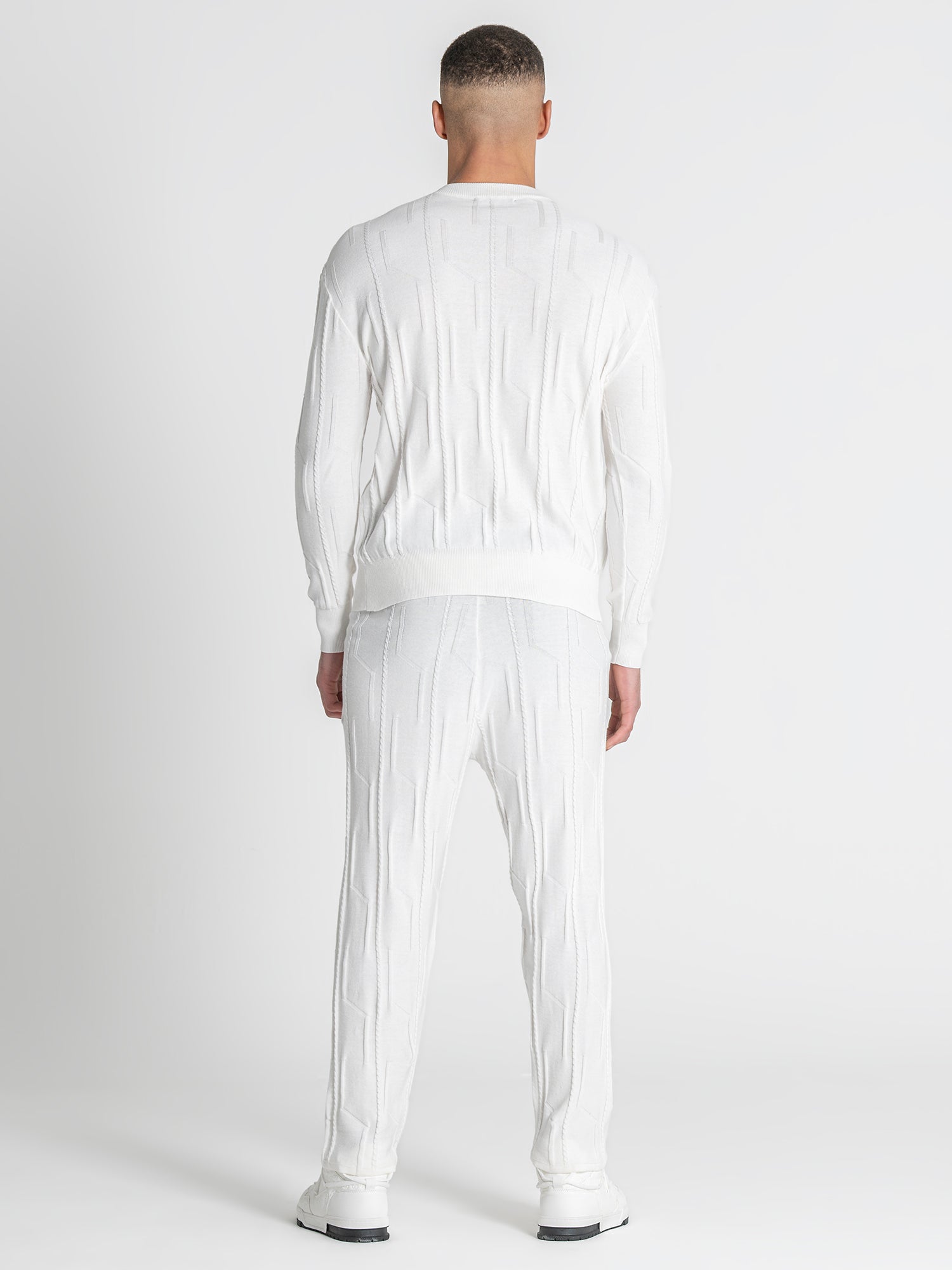 White G Knit Sweater