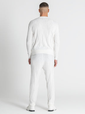 White G Knit Sweater