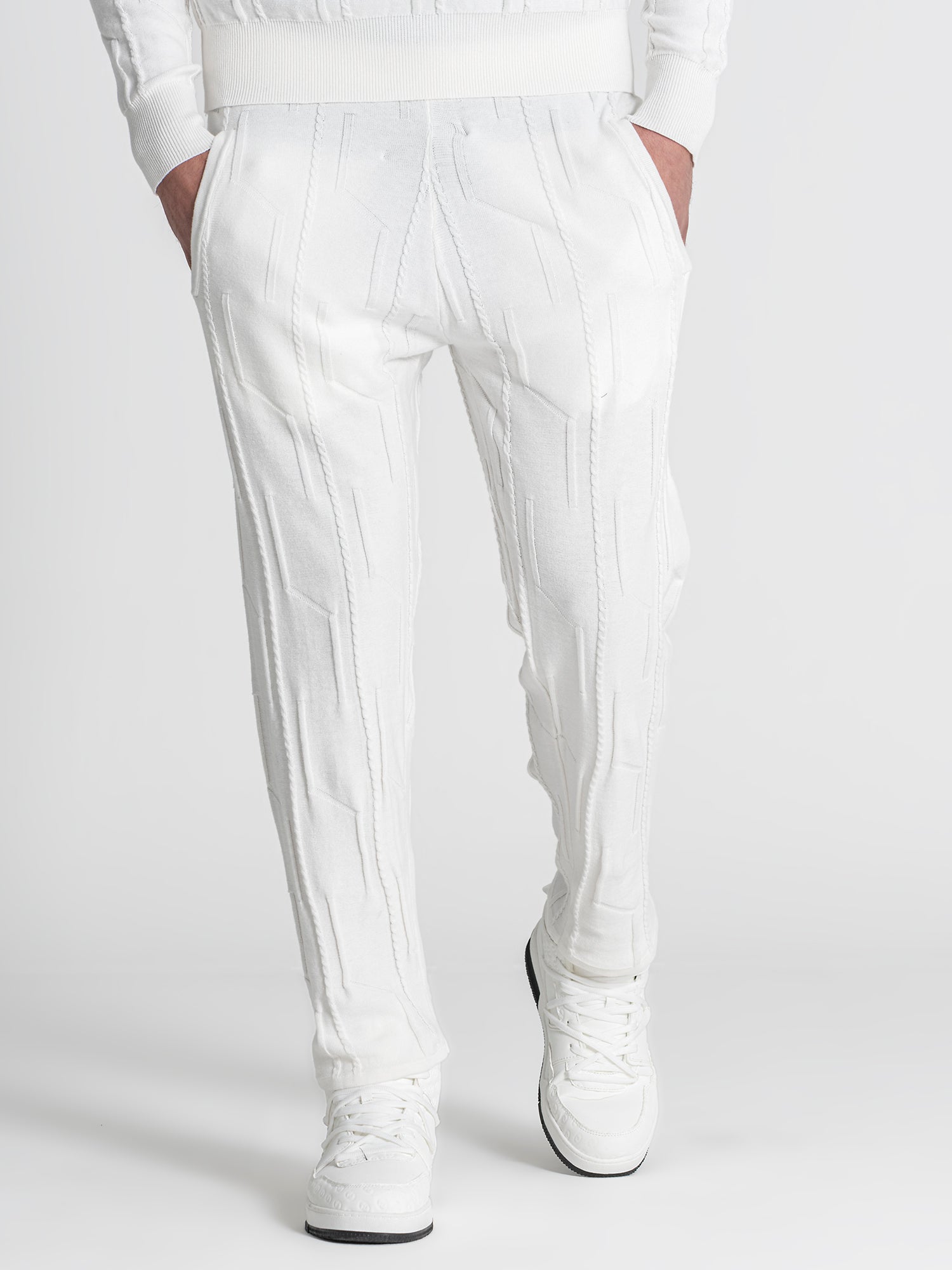 White G Knit Pants