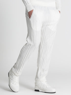 White G Knit Pants