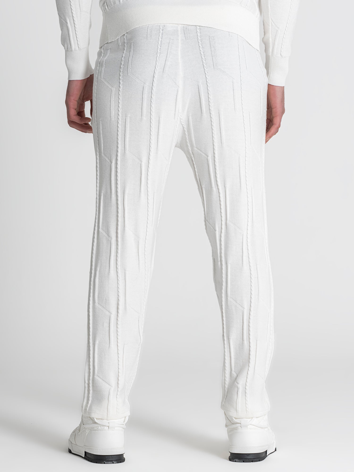 White G Knit Pants