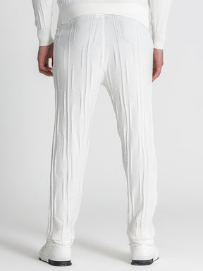 White G Knit Pants