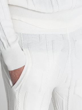 White G Knit Pants