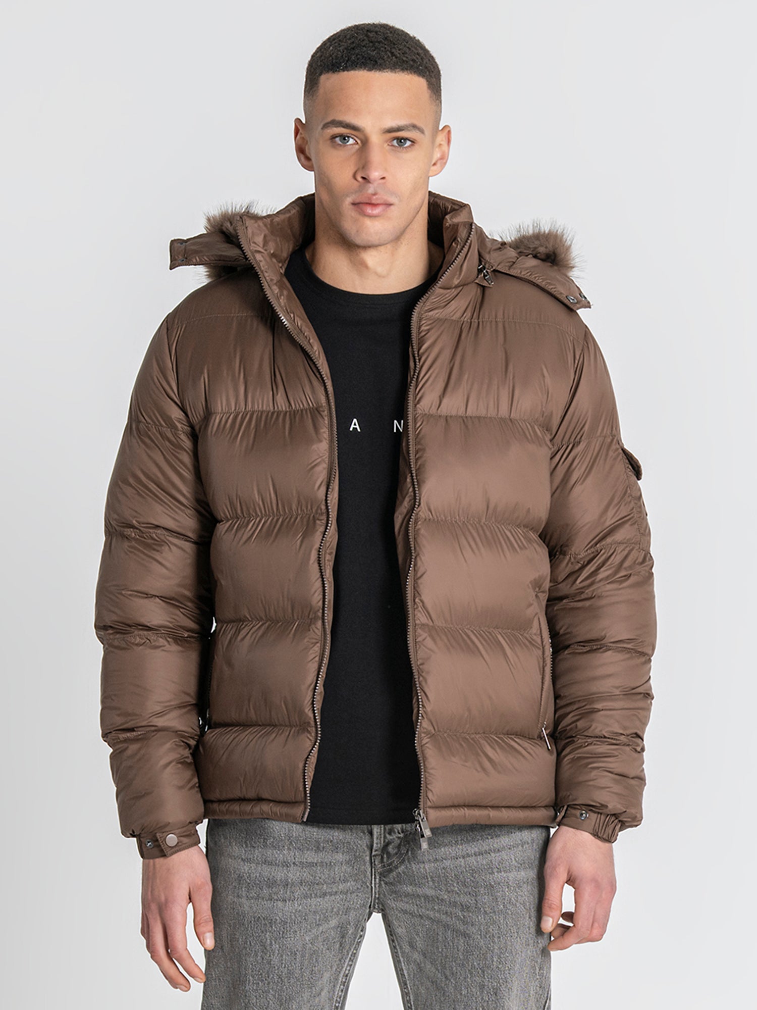 Brown GK Puffer Jacket