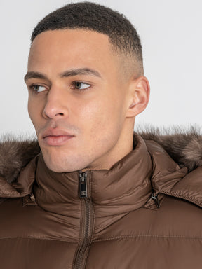 Brown GK Puffer Jacket