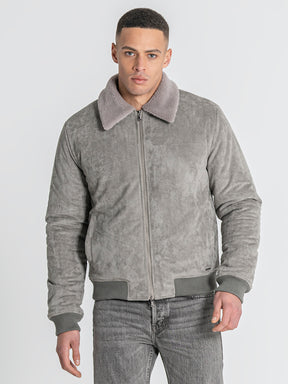 Grey Timeless Aviator Jacket