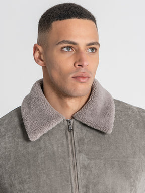 Grey Timeless Aviator Jacket