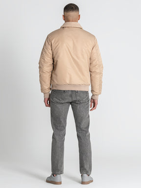 Beige Gianni Bomber Jacket