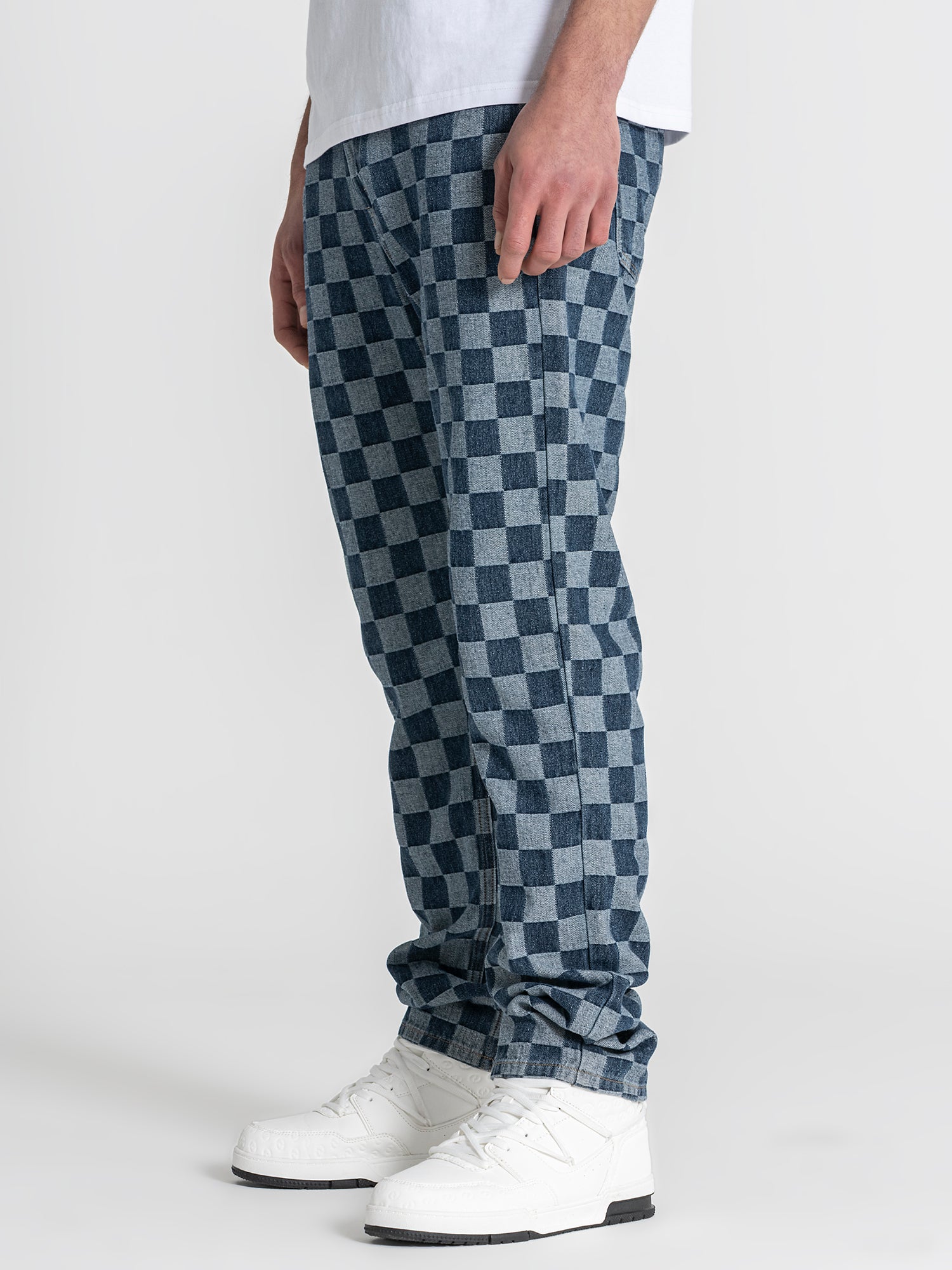 Medium Blue Squared Jeans