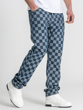 Medium Blue Squared Jeans