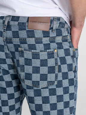 Medium Blue Squared Jeans