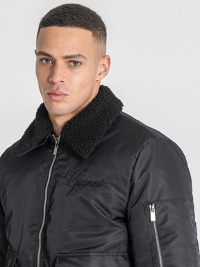 Black Gianni Bomber Jacket