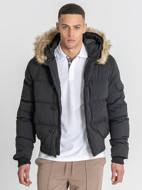 Black Smart Puffer Jacket