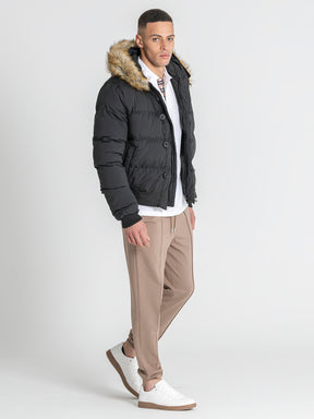 Black Smart Puffer Jacket