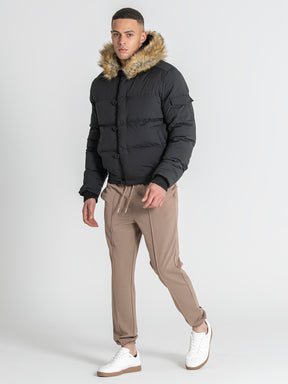 Black Smart Puffer Jacket