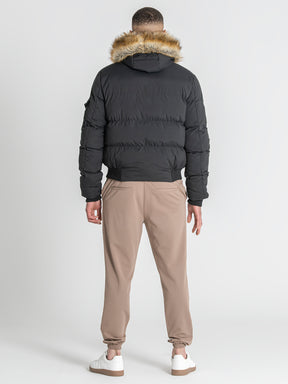 Black Smart Puffer Jacket