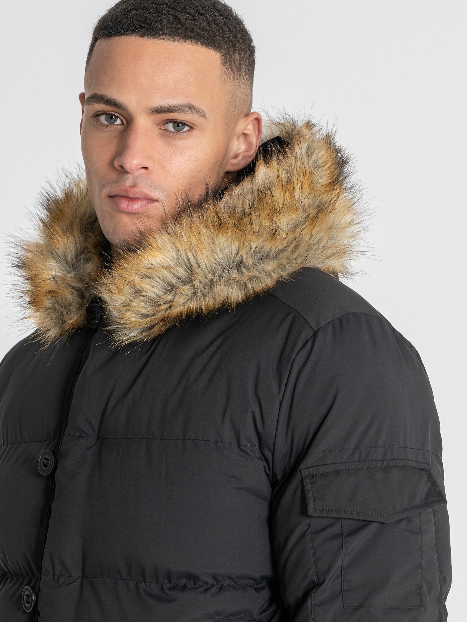 Black Smart Puffer Jacket