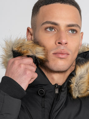 Black Smart Puffer Jacket