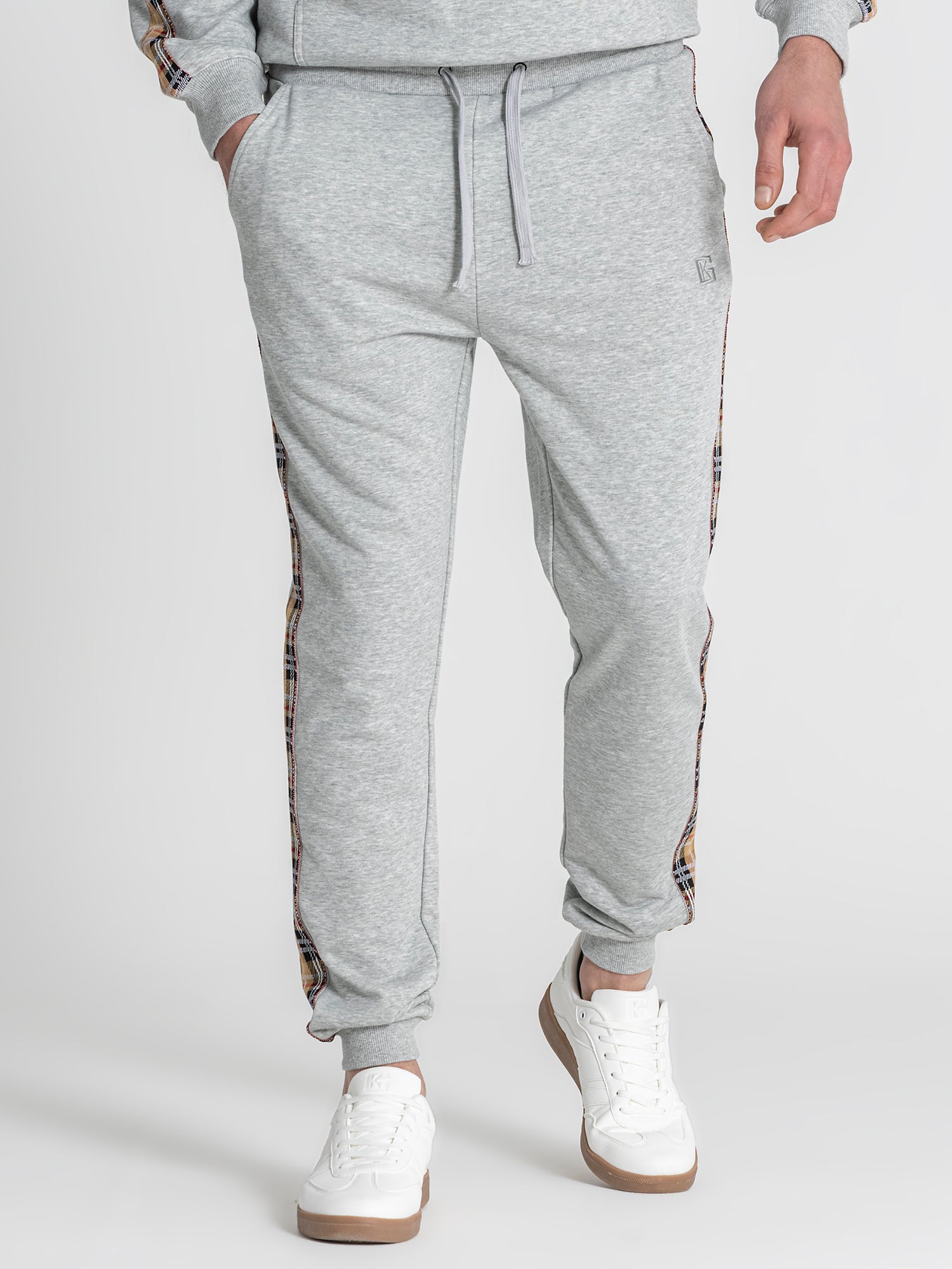 Grey Melange British Joggers