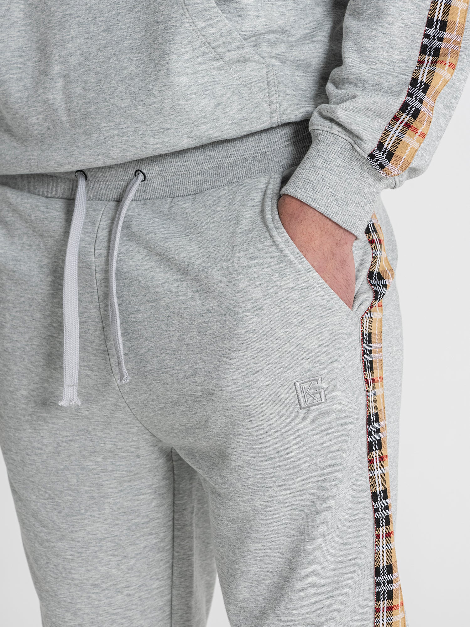 Grey Melange British Joggers
