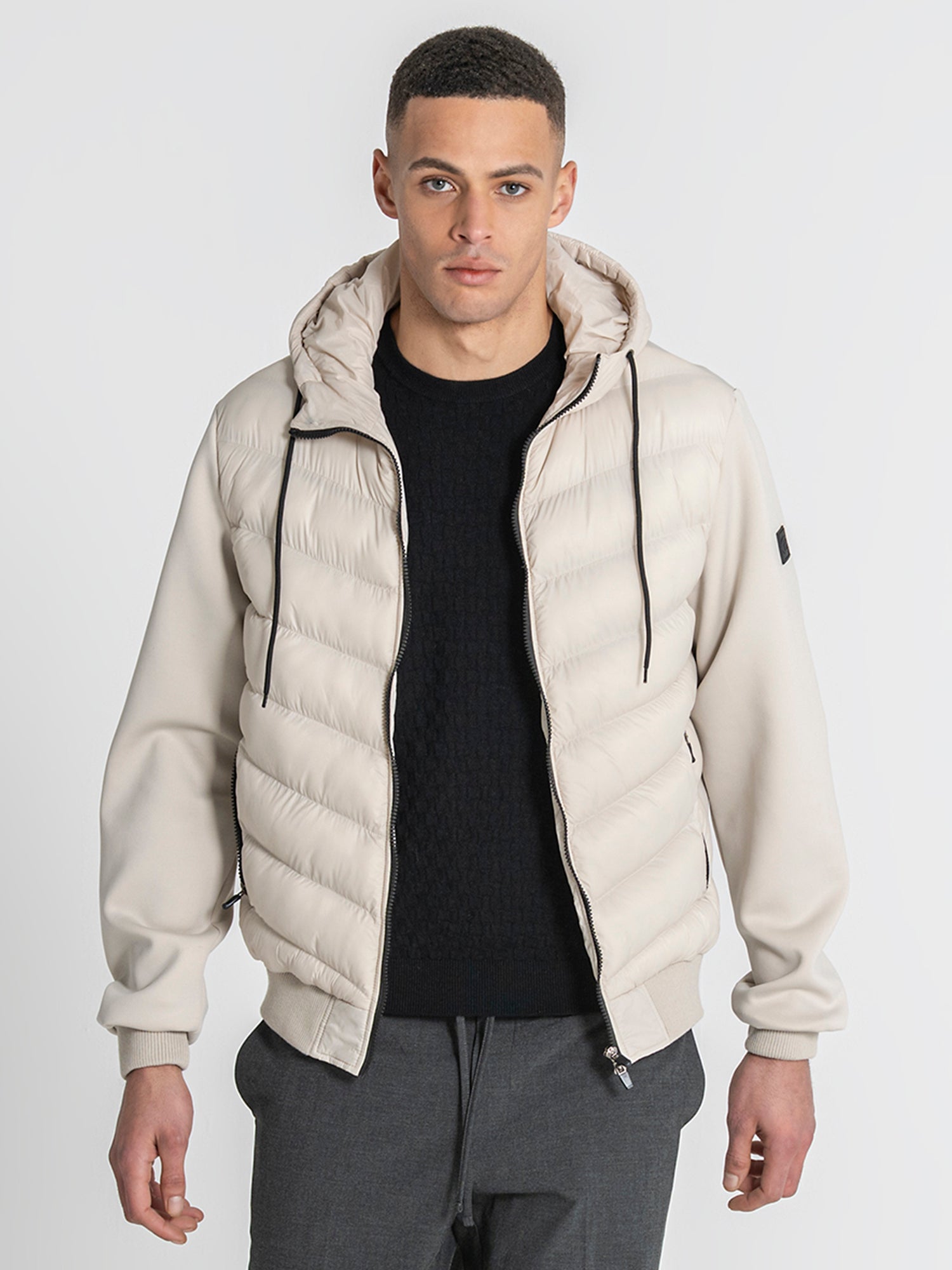 Beige Aero Hoodie Jacket