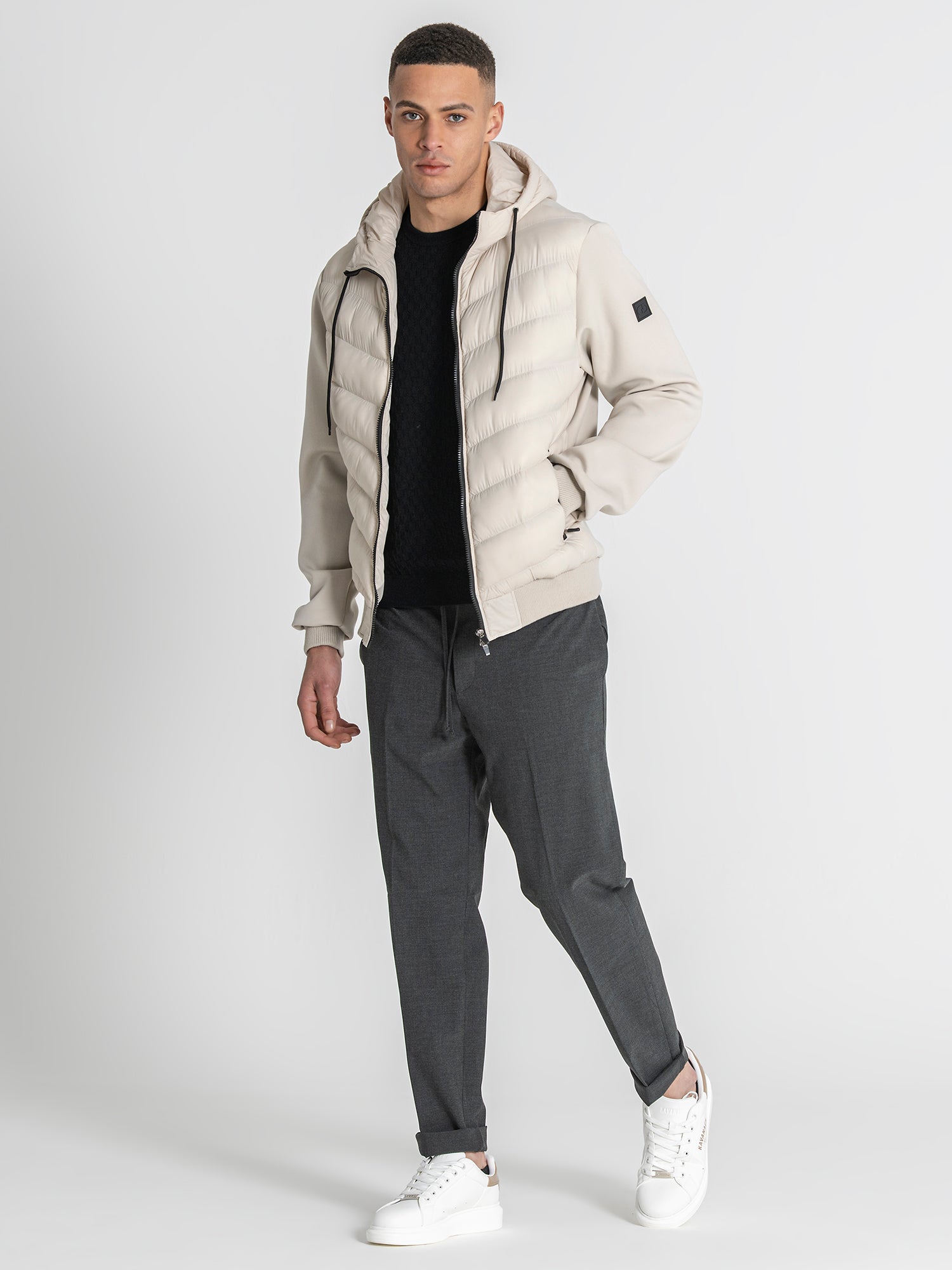 Beige Aero Hoodie Jacket